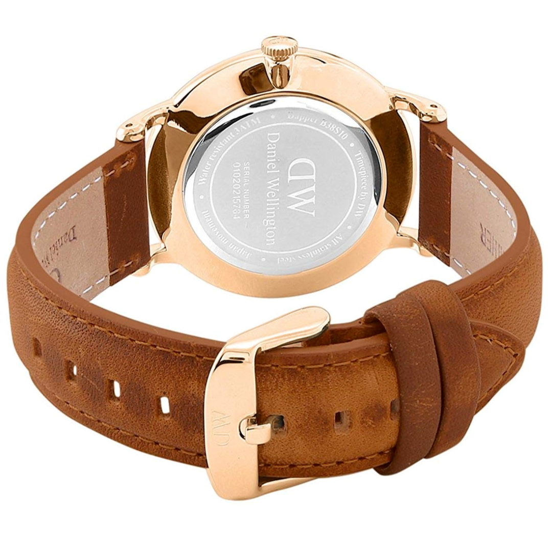  Shop Authentic Daniel Wellington Dapper Durham White Dial Brown Leather Strap Watch For Men - DW00100115 - Luxxuri