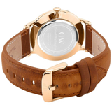  Shop Authentic Daniel Wellington Dapper Durham White Dial Brown Leather Strap Watch For Men - DW00100115 - Luxxuri