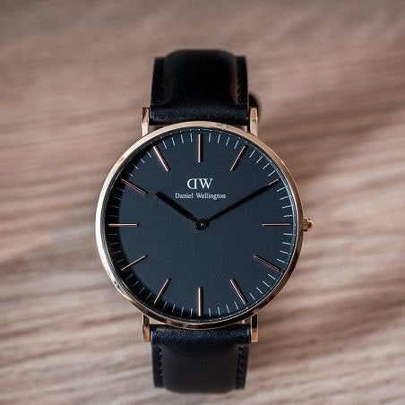  Shop Authentic Daniel Wellington Classic Sheffield Black Dial Black Leather Strap Watch For Men - DW00100127 - Luxxuri