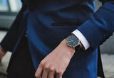  Shop Authentic Daniel Wellington Classic York Black Dial Brown Leather Strap Watch For Men - DW00100128 - Luxxuri