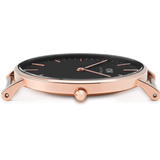  Shop Authentic Daniel Wellington Classic York Black Dial Brown Leather Strap Watch For Men - DW00100128 - Luxxuri