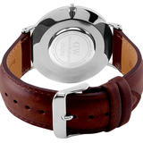  Shop Authentic Daniel Wellington Classic St Mawes Black Dial Brown Leather Strap Watch For Men - DW00100130 - Luxxuri