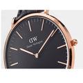  Shop Authentic Daniel Wellington Classic Reading Black Dial Black Leather Strap Watch For Women - DW00100141 - Luxxuri