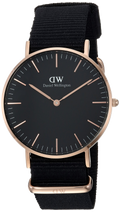  Shop Authentic Daniel Wellington Classic Cornwall Black Dial Black NATO Strap Watch For Women - DW00100150 - Luxxuri
