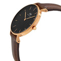  Shop Authentic Daniel Wellington Classic Petite Bristol Black Dial Brown Leather Strap Watch For Women - DW00100165 - Luxxuri