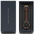  Shop Authentic Daniel Wellington Classic York Black Dial Brown Leather Strap Watch For Women - DW00100140 - Luxxuri