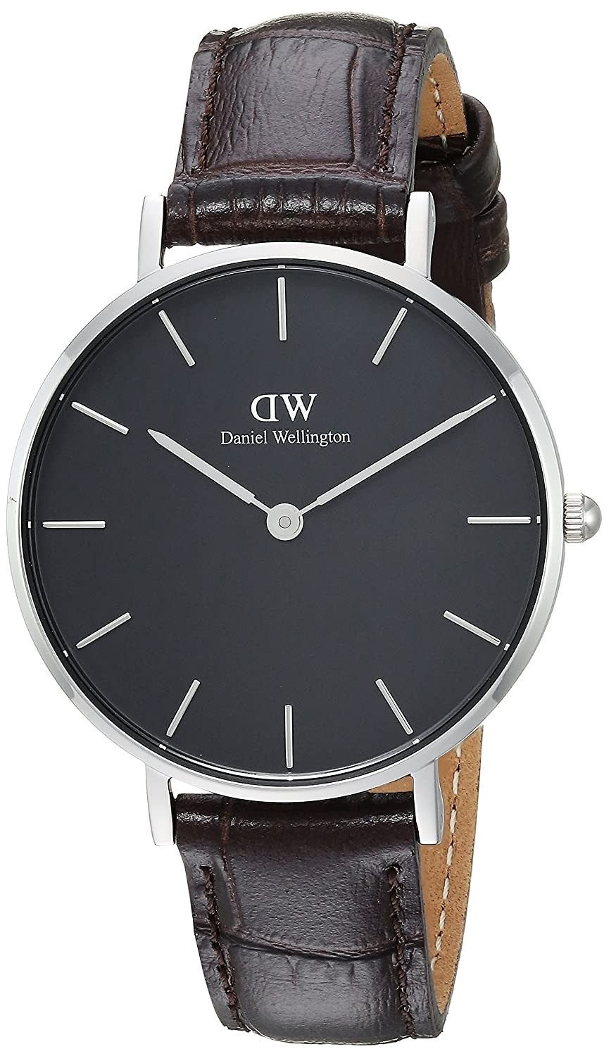  Shop Authentic Daniel Wellington Classic Petite York Black Dial Brown Leather Strap Watch For Women - DW00100182 - Luxxuri