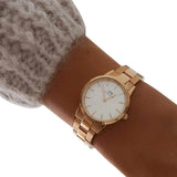  Shop Authentic Daniel Wellington Iconic Link White Dial Rose Gold Steel Strap Watch For Women - DW00100211 - Luxxuri
