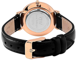  Shop Authentic Daniel Wellington Classic Petite Sheffield Black Dial Black Leather Strap Watch For Women - DW00100224 - Luxxuri