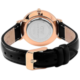  Shop Authentic Daniel Wellington Classic Petite Sheffield Black Dial Black Leather Strap Watch For Women - DW00100224 - Luxxuri