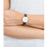  Shop Authentic Daniel Wellington Classic Petite Bristol White Dial Brown Leather Strap Watch For Women - DW00100227 - Luxxuri