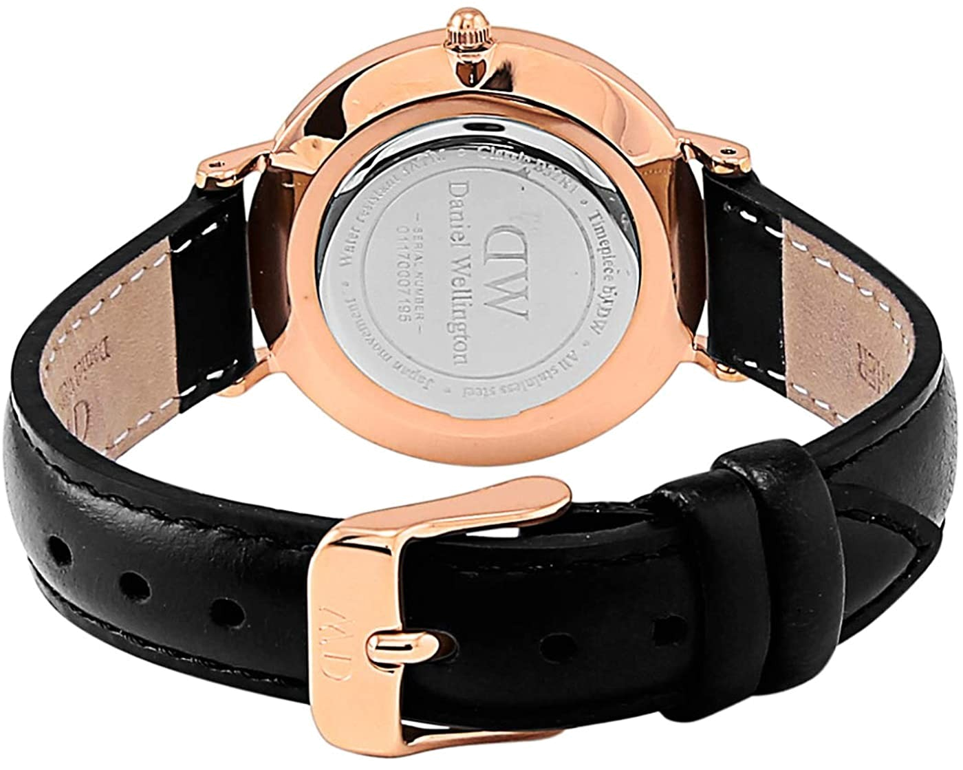  Shop Authentic Daniel Wellington Classic Petite Sheffield White Dial Black Leather Strap Watch For Women - DW00100230 - Luxxuri