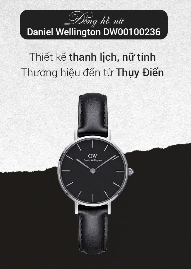  Shop Authentic Daniel Wellington Classic Petite Sheffield Black Dial Black Leather Strap Watch For Women - DW00100236 - Luxxuri