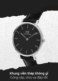  Shop Authentic Daniel Wellington Classic Petite Sheffield Black Dial Black Leather Strap Watch For Women - DW00100236 - Luxxuri