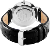  Shop Authentic Daniel Wellington Classic Petite Reading White Dial Black Leather Strap Watch For Women - DW00100241 - Luxxuri