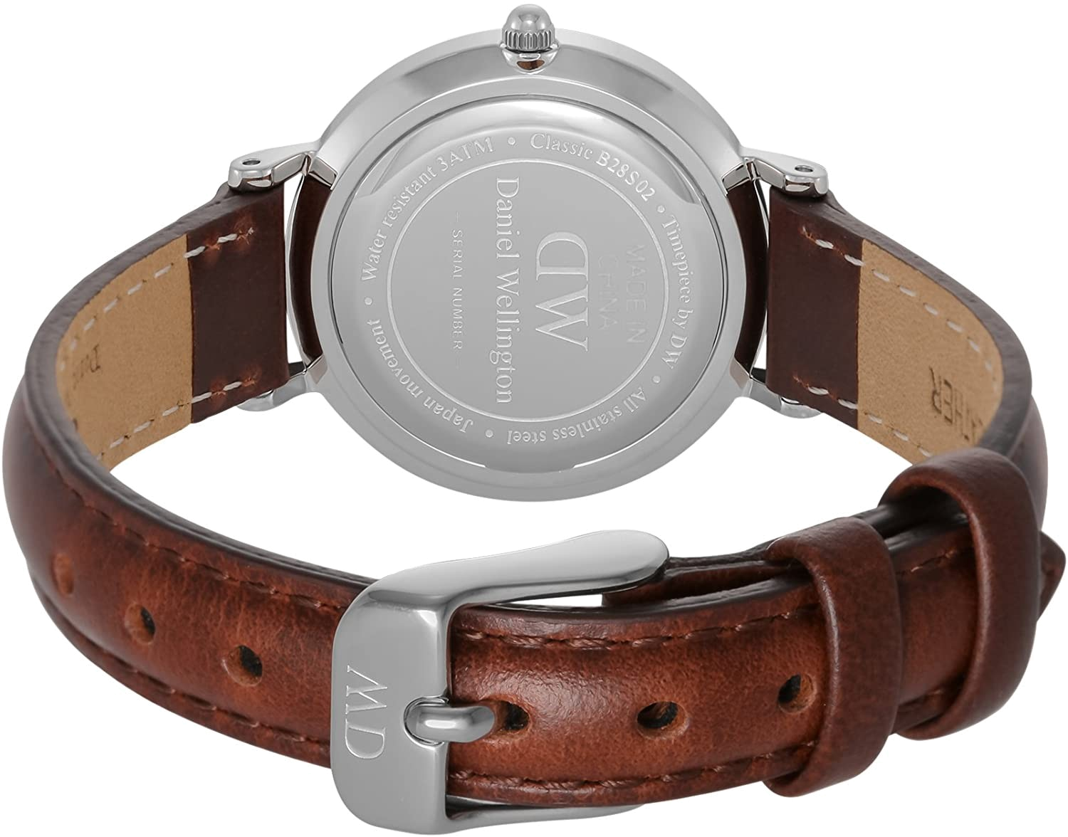  Shop Authentic Daniel Wellington Petite White Dial Brown Leather Strap Watch For Women - DW00100243 - Luxxuri