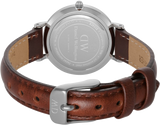  Shop Authentic Daniel Wellington Petite White Dial Brown Leather Strap Watch For Women - DW00100243 - Luxxuri