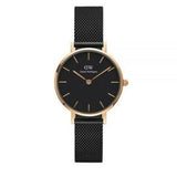  Shop Authentic Daniel Wellington Petite Ashfield Black Dial Black Mesh Strap Watch For Women - DW00100245 - Luxxuri