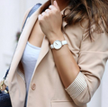  Shop Authentic Daniel Wellington Petite White Dial White Leather Strap Watch For Women - DW00100249 - Luxxuri