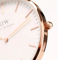  Shop Authentic Daniel Wellington Classic Roselyn White Dial Maroon Nylon Strap Watch For Women - DW00100267 - Luxxuri