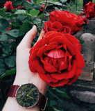  Shop Authentic Daniel Wellington Classic Roselyn Black Dial Maroon Nylon Strap Watch For Women - DW00100273 - Luxxuri