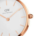  Shop Authentic Daniel Wellington Classic Petite Dover White Dial White Nylon Strap Watch For Women - DW00100313 - Luxxuri