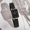  Shop Authentic Daniel Wellington Quadro Ashfield Black Dial Black Mesh Strap Watch For Women - DW00100433 - Luxxuri
