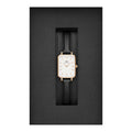  Shop Authentic Daniel Wellington Quadro White Dial Black Leather Strap Watch For Women - DW00100434 - Luxxuri
