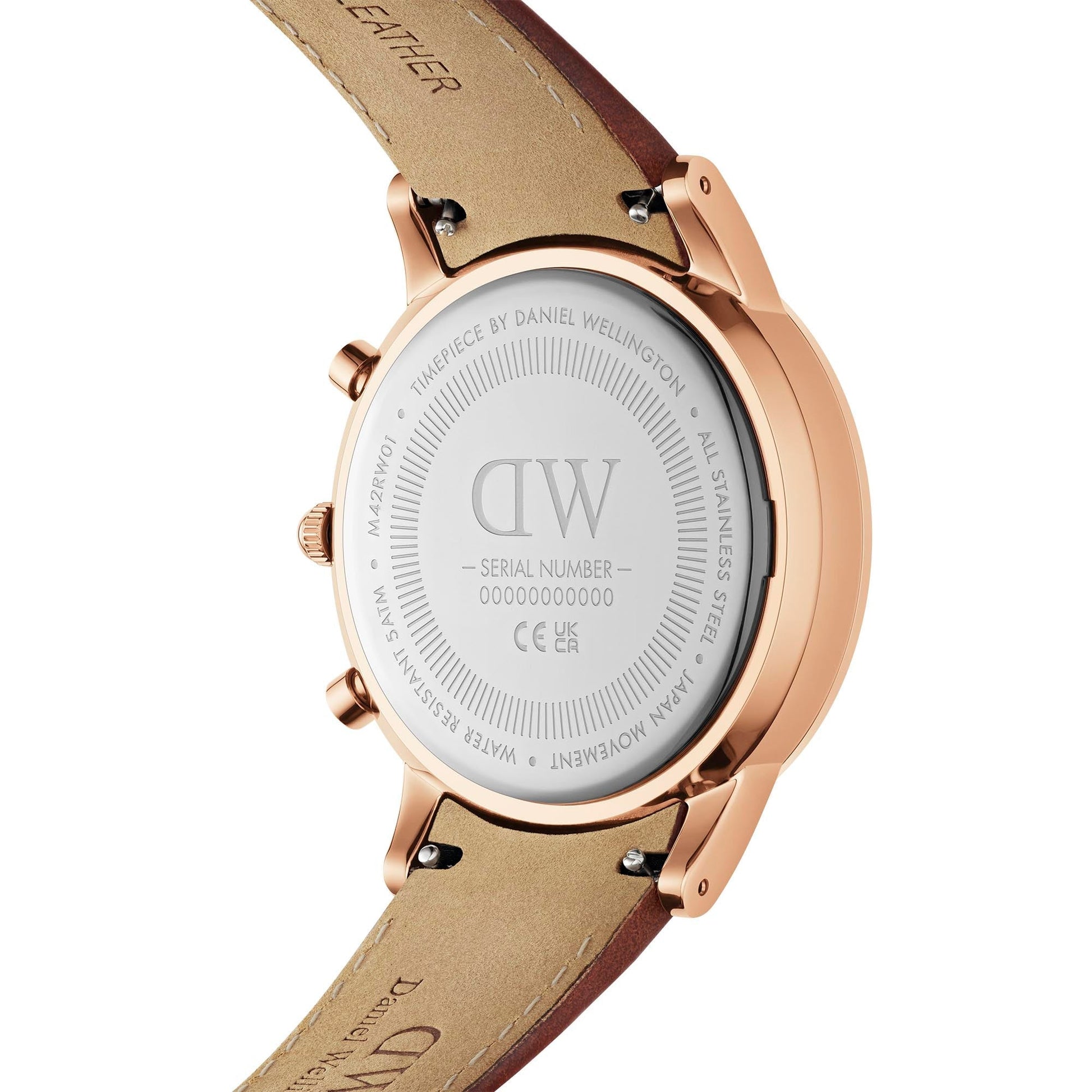  Shop Authentic Daniel Wellington Iconic Chronograph Blue Dial Brown Leather Strap Watch For Men - DW00100639 - Luxxuri