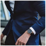  Shop Authentic Daniel Wellington Classic Sheffield Black Dial Black Leather Strap Watch For Men - DW00100127 - Luxxuri