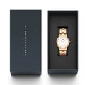  Shop Authentic Daniel Wellington Iconic Link White Dial Rose Gold Steel Strap Watch For Women - DW00100211 - Luxxuri