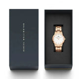  Shop Authentic Daniel Wellington Iconic Link White Dial Rose Gold Steel Strap Watch For Women - DW00100211 - Luxxuri