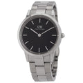  Shop Authentic Daniel Wellington Iconic Link Black Dial Silver Steel Strap Watch for Women - DW00100204 - Luxxuri