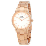  Shop Authentic Daniel Wellington Iconic Link White Dial Rose Gold Steel Strap Watch For Women - DW00100209 - Luxxuri