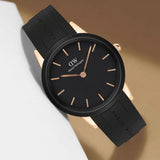  Shop Authentic Daniel Wellington Iconic Motion Black Dial Rubber Strap Watch For Women - DW00100426 - Luxxuri
