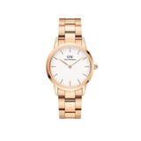  Shop Authentic Daniel Wellington Iconic Link White Dial Rose Gold Steel Strap Watch For Women - DW00100211 - Luxxuri