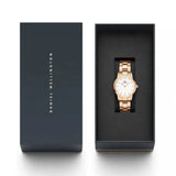  Shop Authentic Daniel Wellington Iconic Link White Dial Rose Gold Steel Strap Watch for Women - DW00100213 - Luxxuri