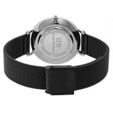  Shop Authentic Daniel Wellington Petite Ashfield Black Dial Black Mesh Strap Watch For Women - DW00100202 - Luxxuri