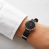  Shop Authentic Daniel Wellington Classic Petite Cornwall Black Dial Black NATO Strap Watch For Women - DW00100216 - Luxxuri