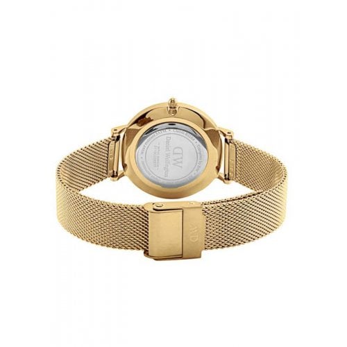  Shop Authentic Daniel Wellington Classic Petite Evergold White Dial Gold Mesh Bracelet Watch For Women - DW00100346 - Luxxuri