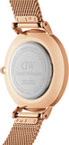  Shop Authentic Daniel Wellington Petite Melrose Brown Dial Rose Gold Mesh Strap Watch For Women - DW00100477 - Luxxuri