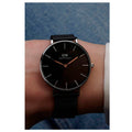  Shop Authentic Daniel Wellington Petite Ashfield Black Dial Black Mesh Strap Watch For Women - DW00100308 - Luxxuri