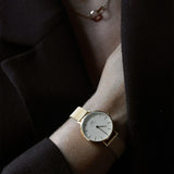  Shop Authentic Daniel Wellington Classic Petite White Dial Gold Mesh Bracelet Watch For Women - DW00100348 - Luxxuri