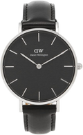  Shop Authentic Daniel Wellington Petite Sheffield Black Dial Black Leather Strap Watch For Women - DW00100180 - Luxxuri