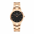  Shop Authentic Daniel Wellington Iconic Link Analog Black Dial Rose Gold Steel Strap Watch For Women - DW00100214 - Luxxuri