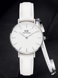  Shop Authentic Daniel Wellington Petite Bondi White Dial White Leather Strap Watch For Women - DW00100190 - Luxxuri
