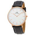  Shop Authentic Daniel Wellington Petite Reading White Dial Black Leather Strap Watch For Women - DW00100173 - Luxxuri