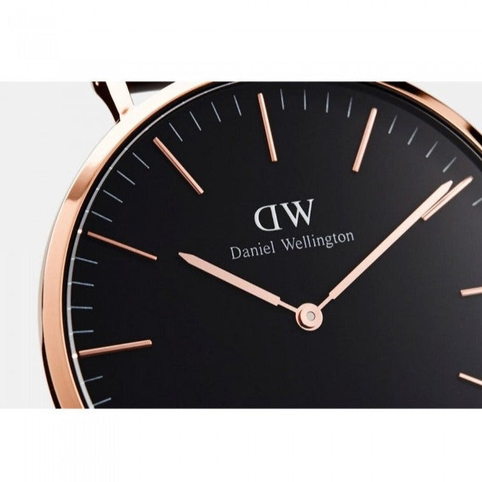  Shop Authentic Daniel Wellington Bristol Black Dial Brown Leather Strap Watch For Men - DW00100125 - Luxxuri