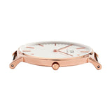  Shop Authentic Daniel Wellington Classic South Hampton White Dial Two Tone Nylon Strap Watch For Women - DW00100034 - Luxxuri