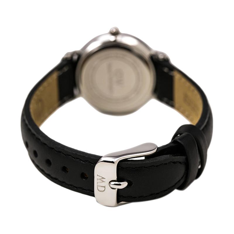  Shop Authentic Daniel Wellington Classy Sheffield White Dial Black Leather Strap Watch For Women - DW00100068 - Luxxuri